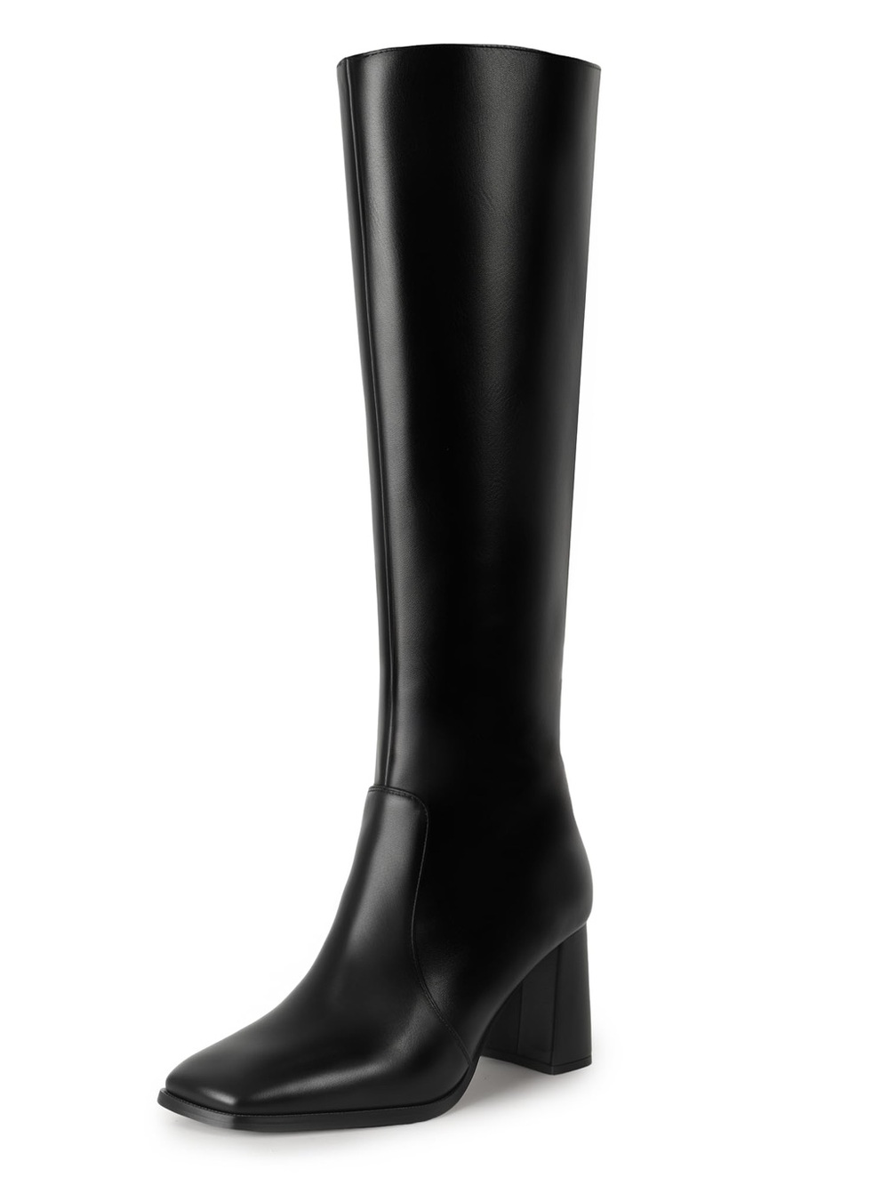Classic Tall Black Women's Block Heel Boot